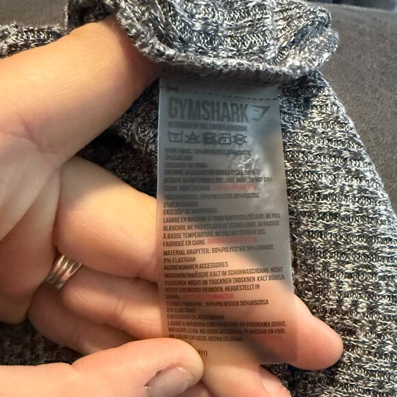 Gymshark Thermal Pants Women’s M Heather Gray Workout Activewear Cozy Stretch - Picture 6 of 6